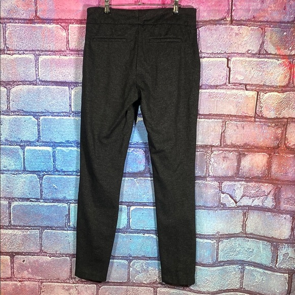 Hilary Radley medium Charcoal Gray Slim Stretch Pants Office Trousers Workwear - Picture 2 of 8